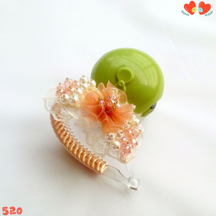 Sweet Dream Princess Chiffon Flower Rhinestone Lace Horsetail Hair Claw Clips Comb Hairpins Ties Holder Buckle  Accessories