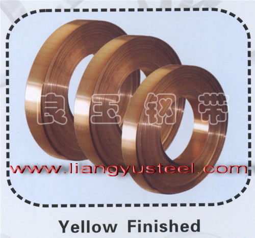 Yellow steel strip