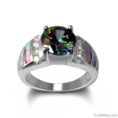 Fashion Silver Ring/Opal