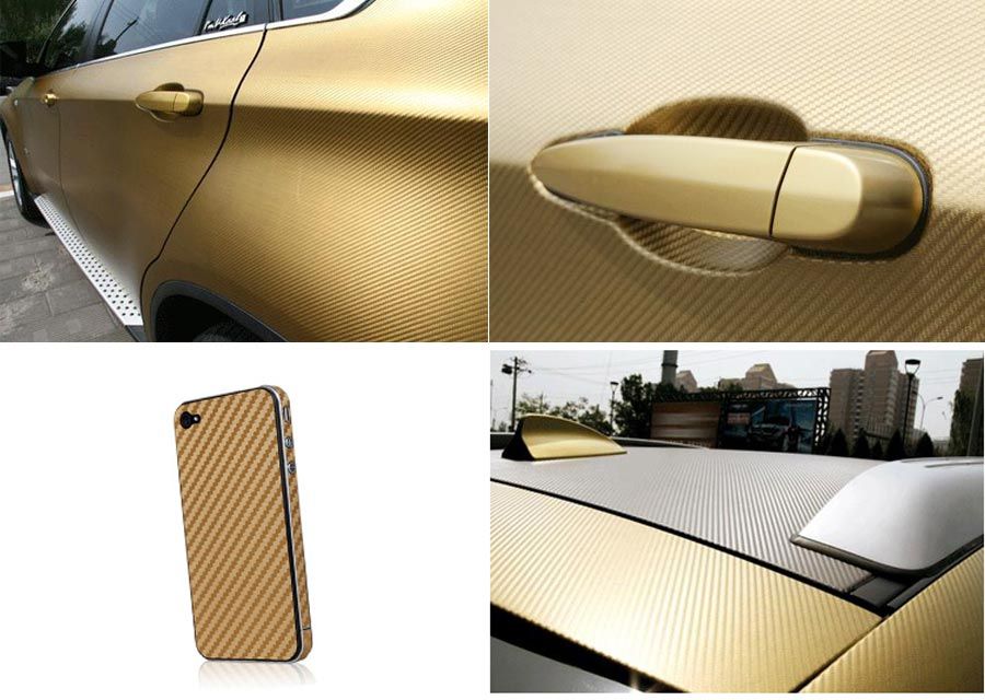 High Quality 1.27x50m Car Wrapping Vinyl Roll 2D Carbon Fiber vinyl