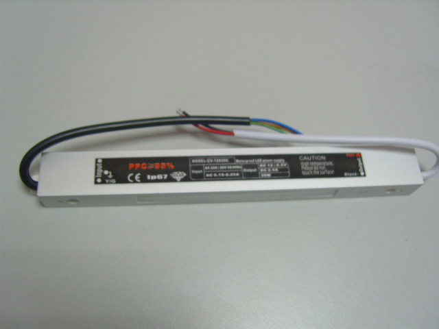 CE/RoHS/IP67 approved LED Waterproof Power Supply (CV-12030C)