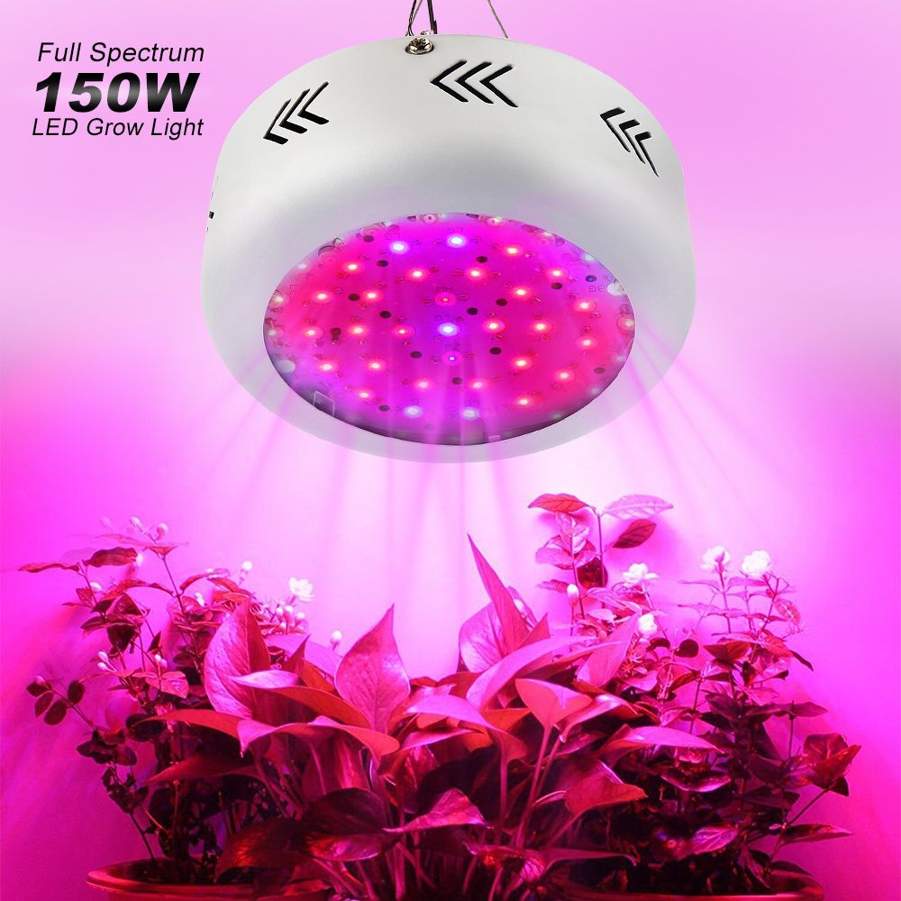 50W 150W 216W 300W UFO LED Grow Light Full Spectrum Plant Lamp Growing Bulb LED Lighting for Flowers Hydroponics Greenhouse