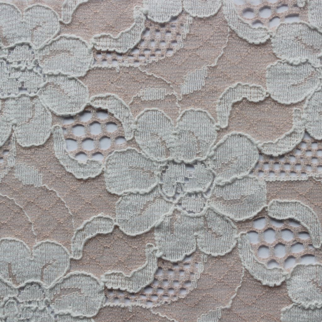 Nylon cotton lace  fabric dyed