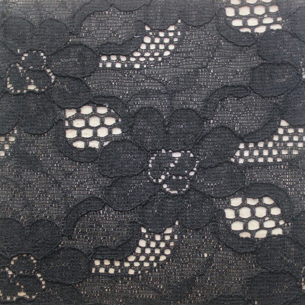Nylon cotton lace  fabric dyed