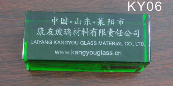 green crystal glass