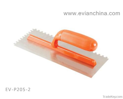 Plastering Trowel With Plastic Handle (with Notched)