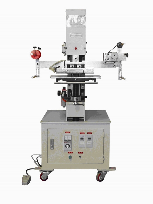 Pneumatic increasing pressure hot stamping machine