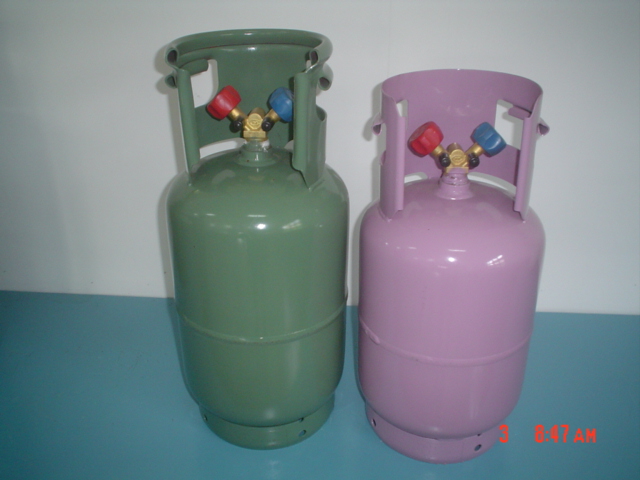 refillable refrigerant cylinder