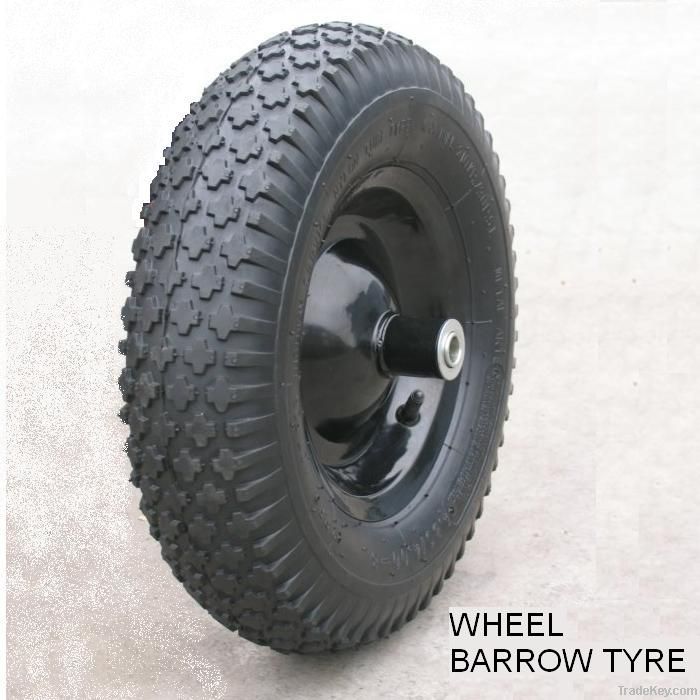 Wheel barrow rubber tyres