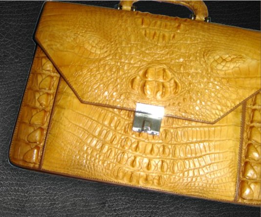 Crocodile Leather Briefcase