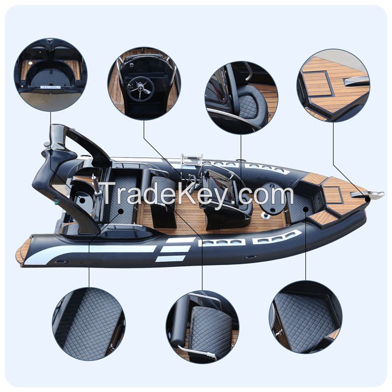 Lanzhou 19FT 5.8m Rib 580 France Orca Rigid PVC Hypalon Fiberglass Hull Zodiac /Jet Ski /Yacht /Speed/Houseboat/Aluminum /Rib /Pontoon /Inflatable /Fishing Boat