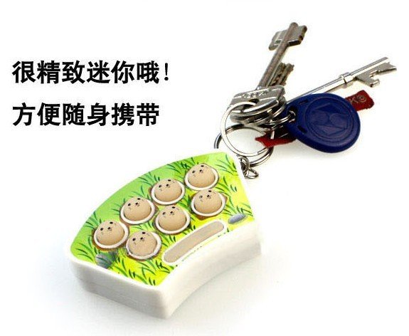 HZ-824 Electronic  game key chain Mini hamster whack it