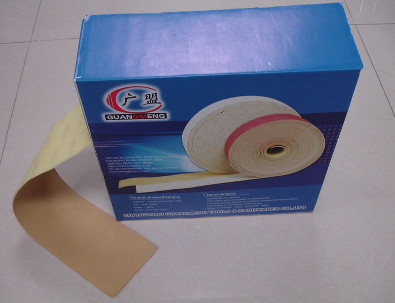 yellow-coated abrasives sponge roll