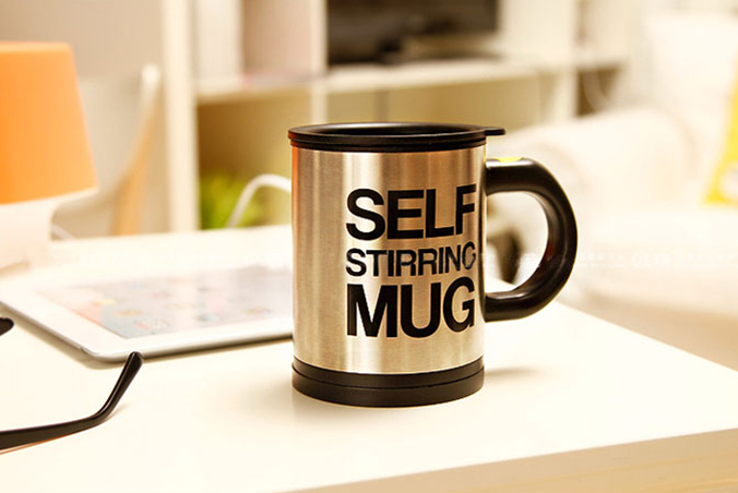 Steel Self Stirring Mug