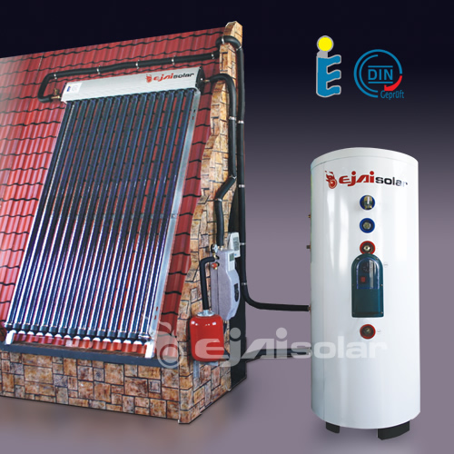 Split pressurized solar water heater