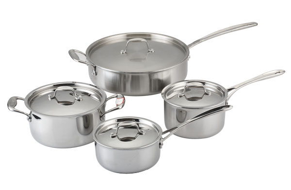 Stainless steel saucerpot