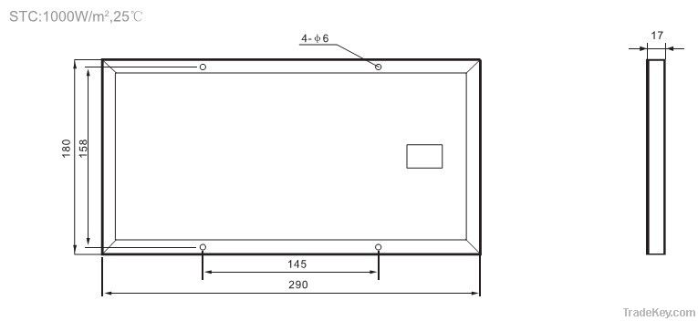 High efficient solar panel 5W