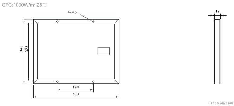 15W solar panel by poly crystalline silicon solar cell