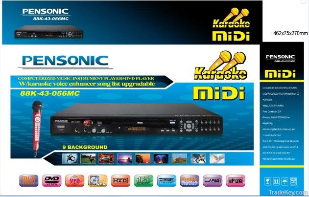 dvd karaoke player with popular English and Tagalog songs