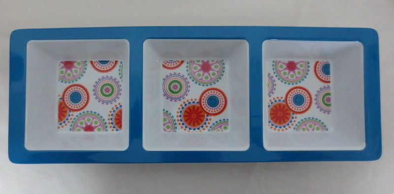 Melamine 3 section tray