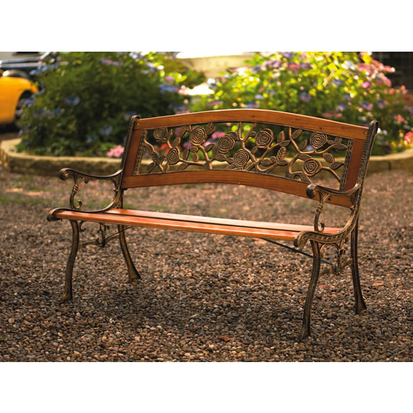 Rose Arch Garden Bench