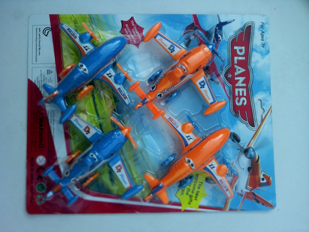 Toy Vehicles airplane pull back toy plane 4styles mix