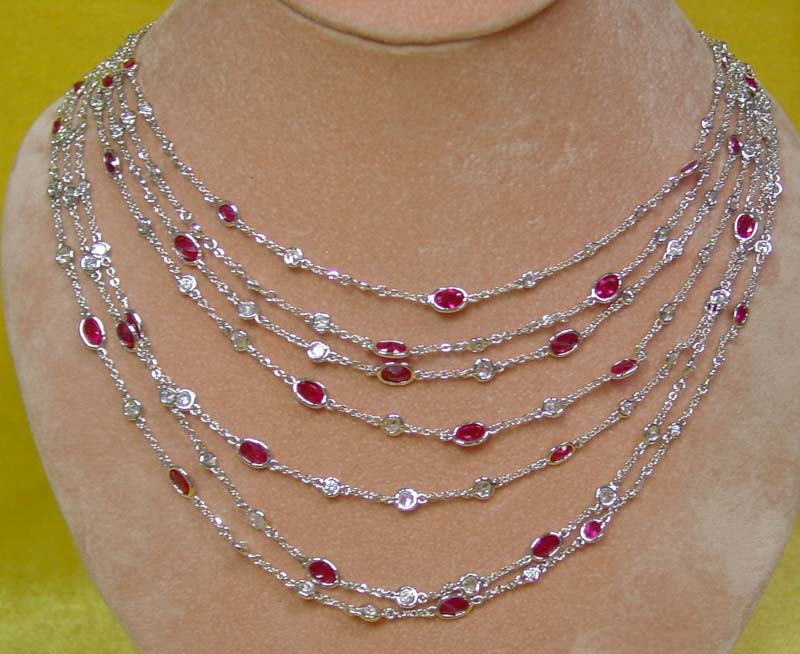 Cubic zirconia necklace