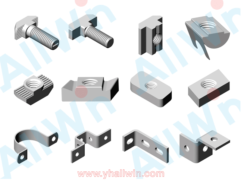 Fasteners For Aluminium Industrial Profile 