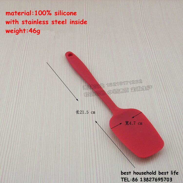 Integrated silicone spatula  turner