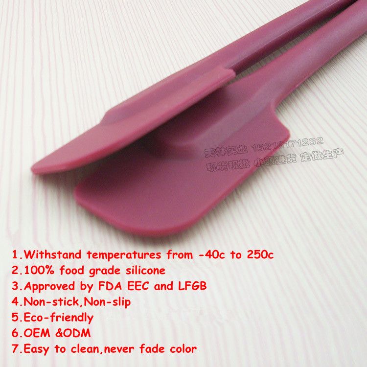 Integrated silicone spatula  turner