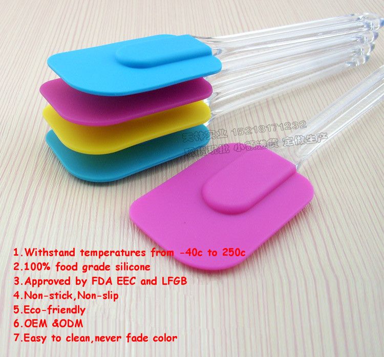 Non-stick silicone spatula set