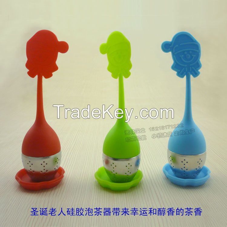 silicone Claus shape tea infuser