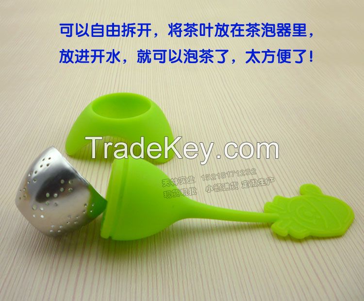 silicone Claus shape tea infuser