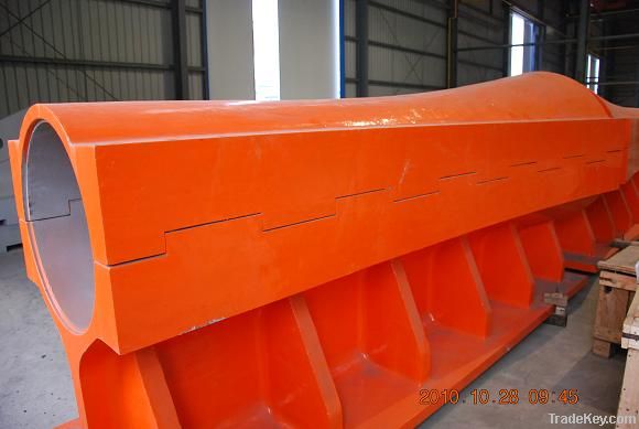 sleeve type splay saddle casting for steel suspension bridge