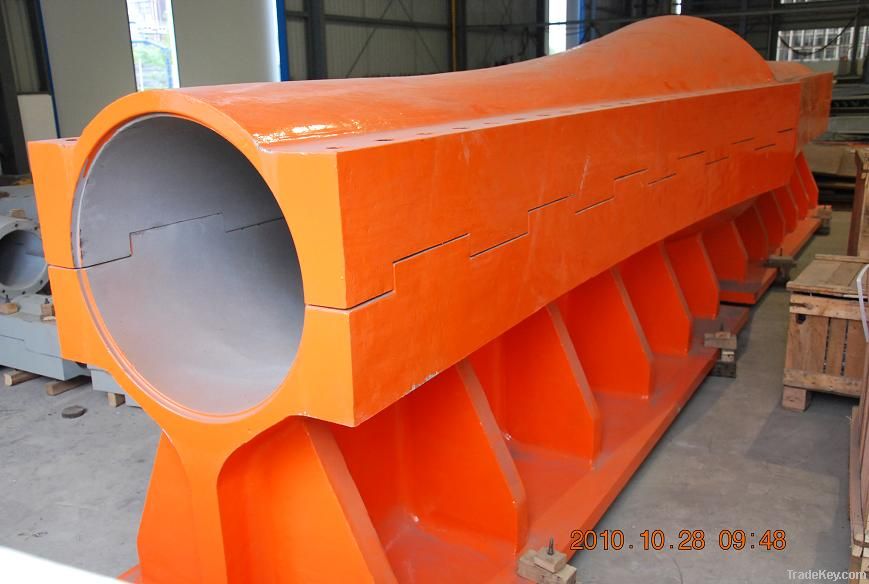 sleeve type splay saddle casting for steel suspension bridge