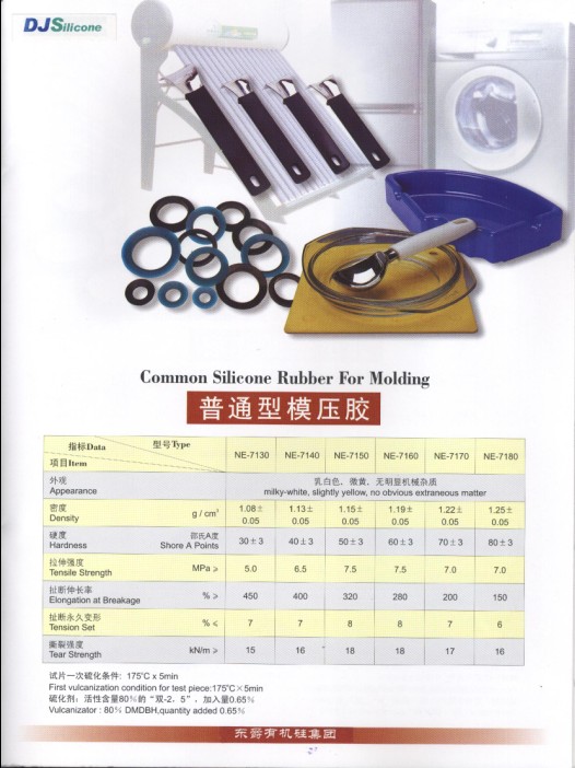 Common Silicone Rubber For Molding &amp; Extrusion