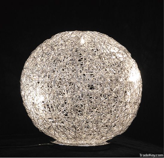 Aluminium Wire Table Lamp