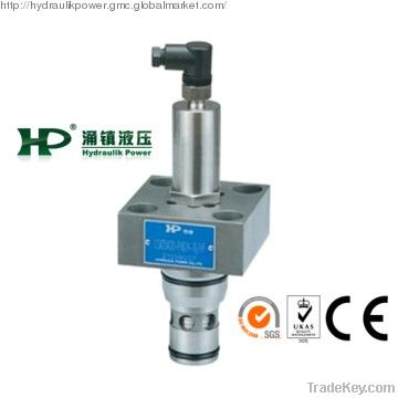 Hydraulic sandwich plate valve modular relief valve