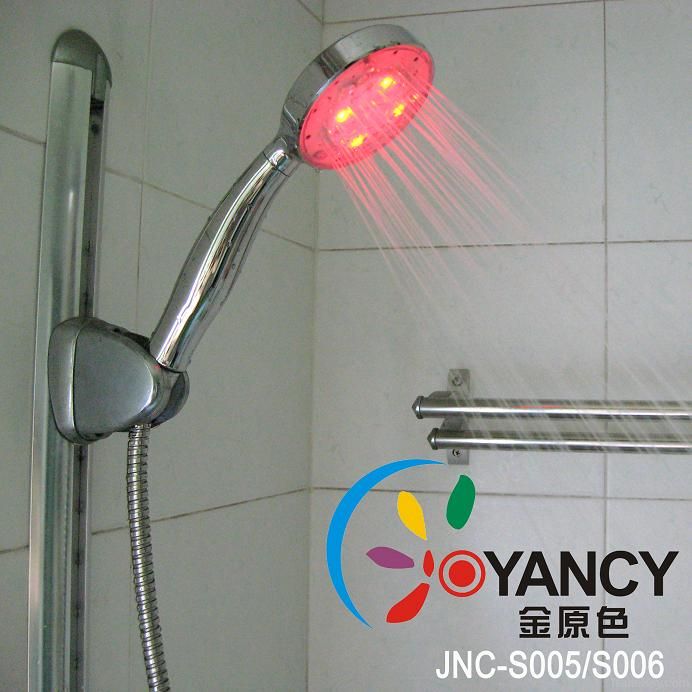 JNC-S006 LED shower head/LED hand shower ABS