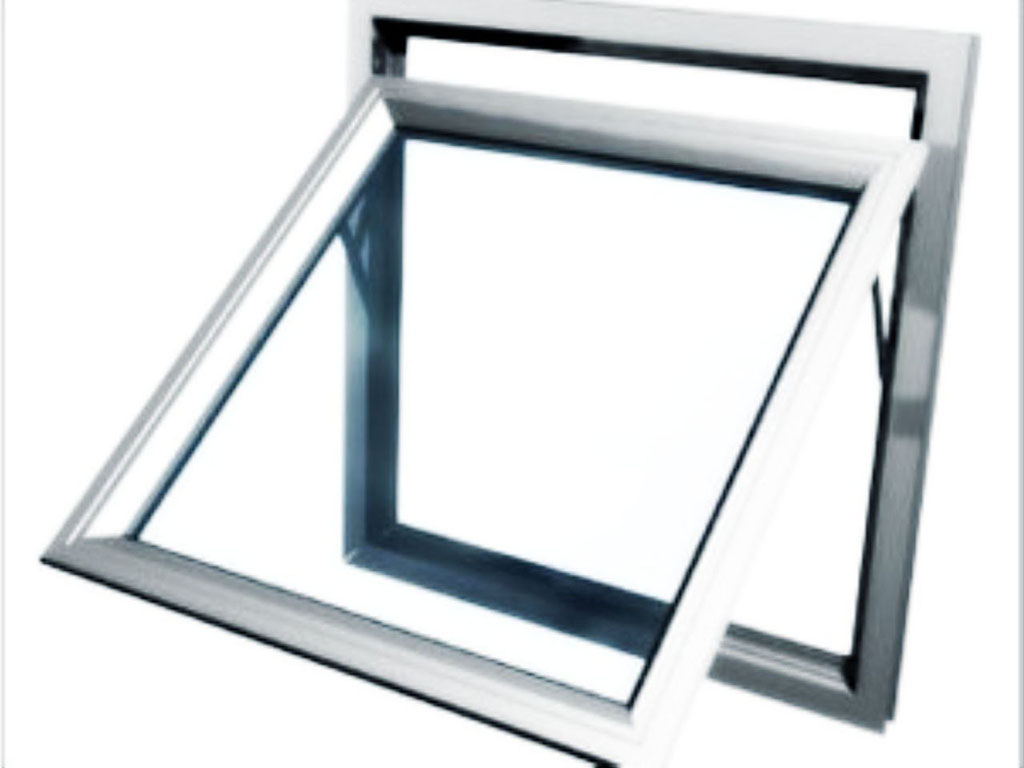 aluminum top-hung window