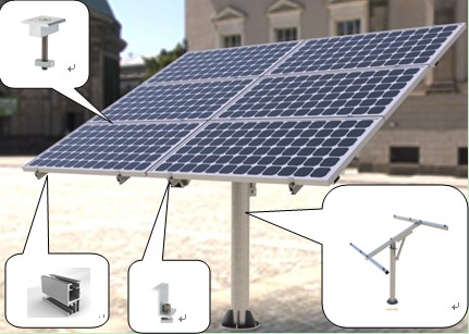 Solar pole mounting system