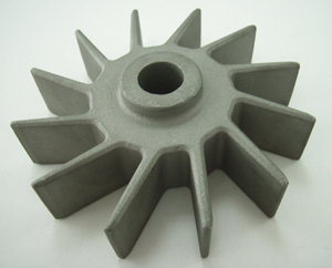 Precision casting in lost-wax technic, sand-blasting