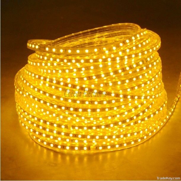 Waterproof Led Strip light 5050-220V-60LED yellow