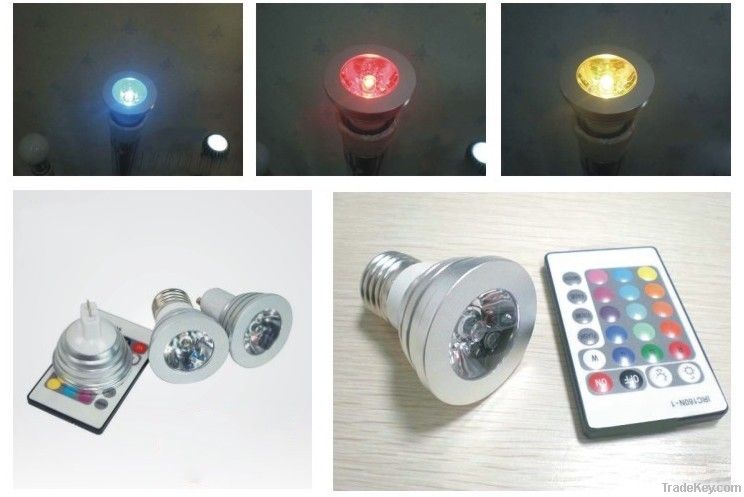 LED RGB Spotlight E27 (3W)