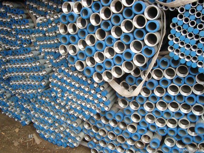 Galvanized steel pipes