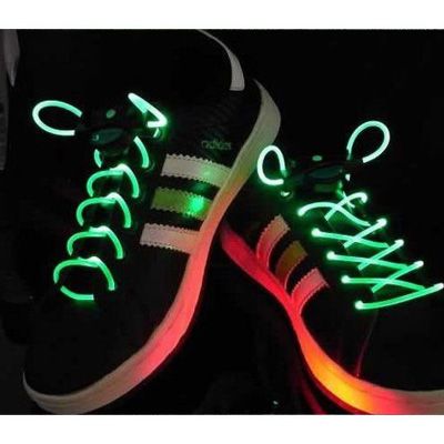 LED fibre neon shoelaces