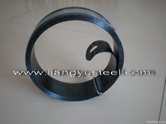 Spring steel strip for rolling shutter door