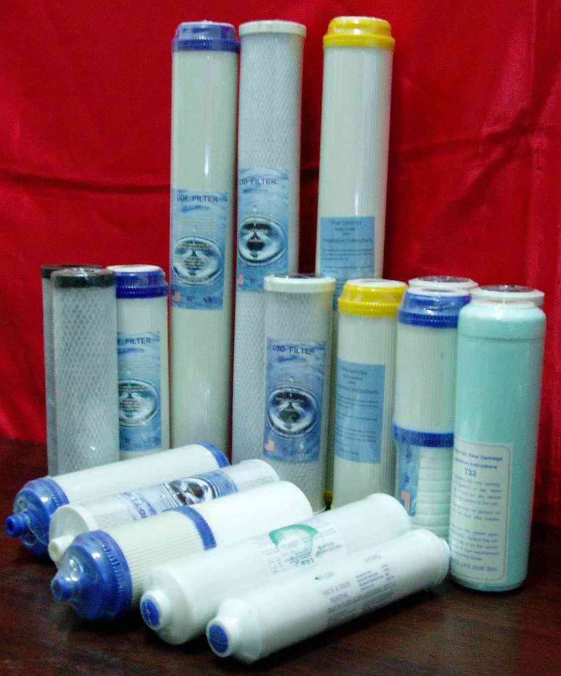 pp melt blown/yarn wound/activated carbon filter cartridge