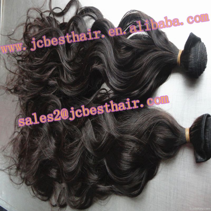 Remy Virgin cheap Peruvian Hair Machine-Made Hair Weft