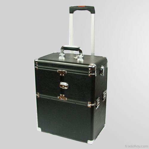 Aluminum Beauty Cosmetic case with trolley D9008K